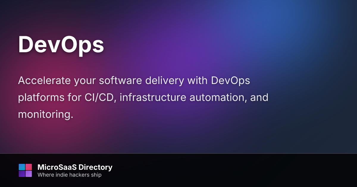DevOps | MicroSaaS Directory